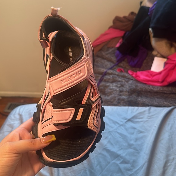 Balenciaga Wmns Track Sandal Pink & Black - Picture 3 of 10